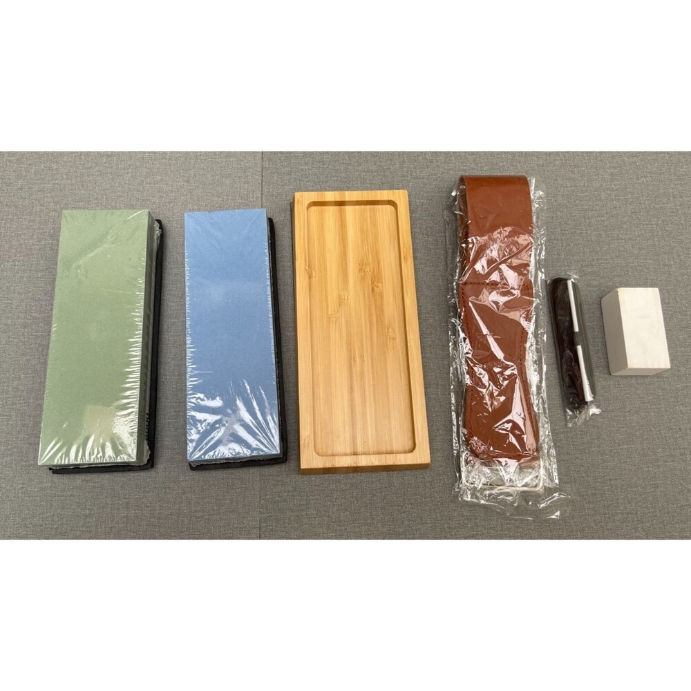 Knife Sharpening Kit - 400/1000&3000/8000 Grit Japanese Whetstone Sharpener Set